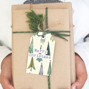 Geschenkanhänger, Weihnachten, Frohe Weihnachten, Botanische Weihnachten, bedruckbar, 2 Sets von 10, Weihnachtsephemera, Junk Journal, Weihnachtssammelalbum