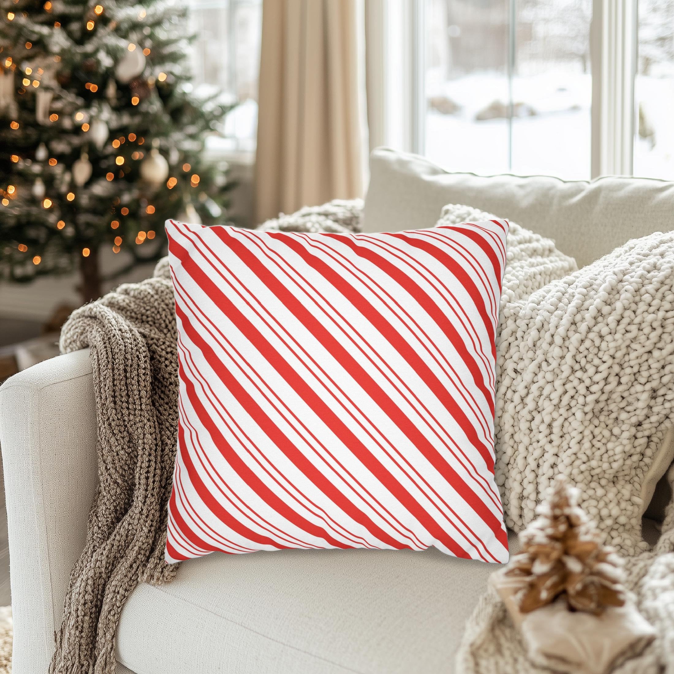 Candy cane pillow cover hotsell