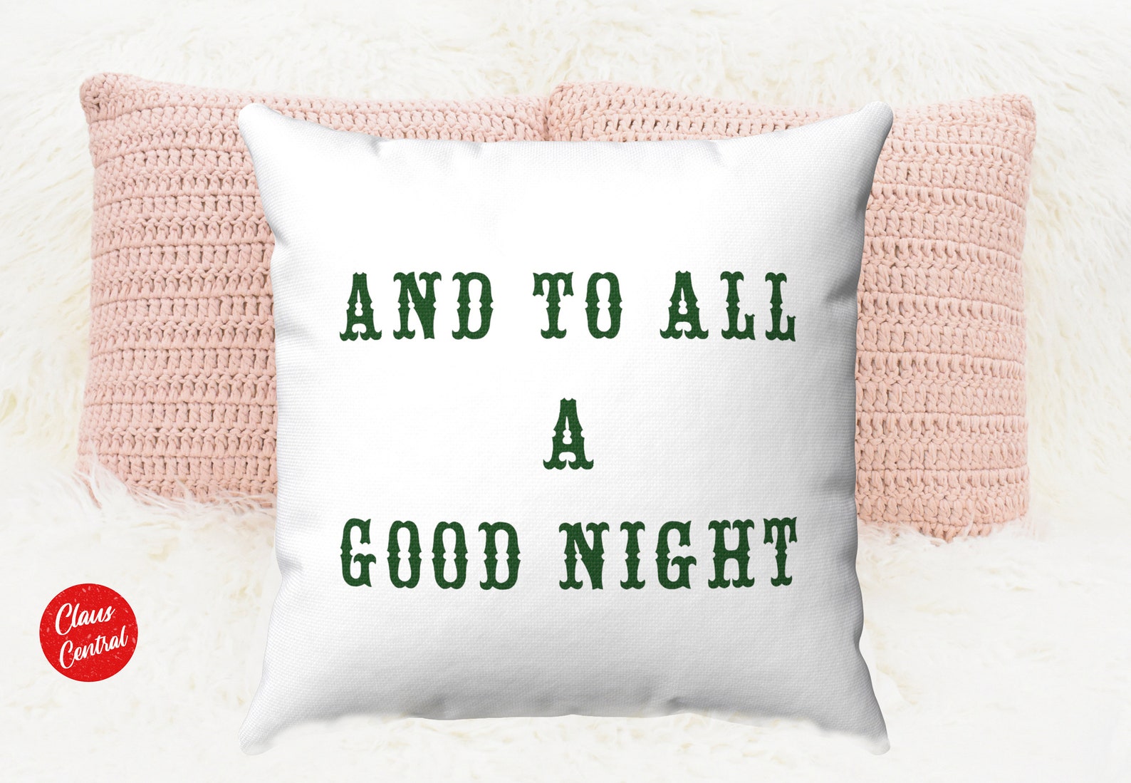 AND TO ALL A Good Night Pillow Cover Christmas Pillow Etsy