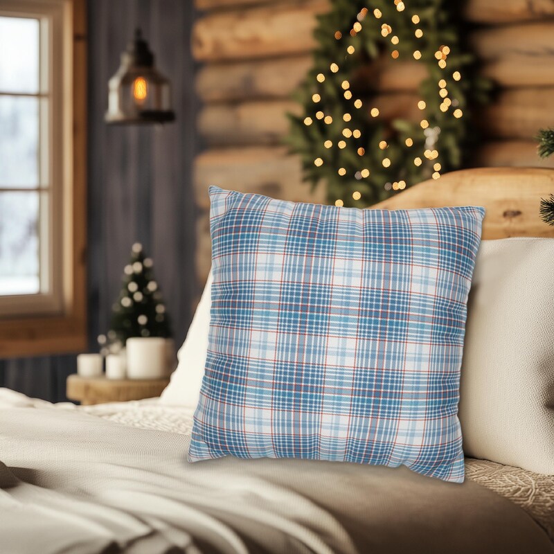 The Inspiring Home Plaid Throw Pillow