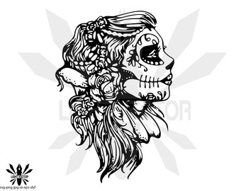 Download Free Sugar Skulls Svg Etsy SVG Cut Files