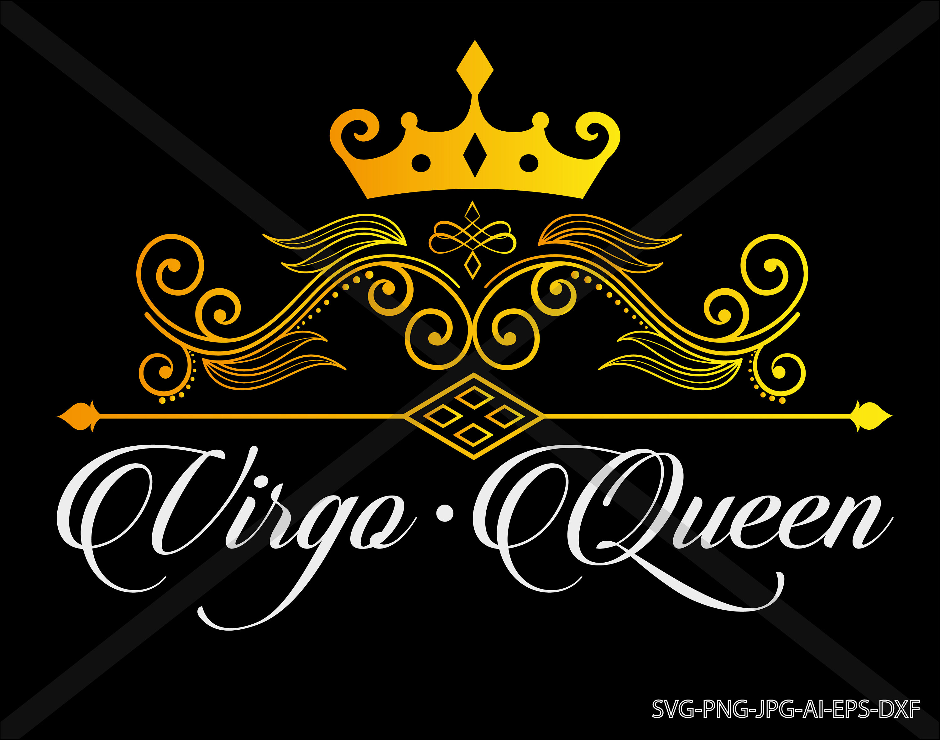 Virgo Queen Svg. Silhouette INSTANT DOWNLOAD Etsy UK