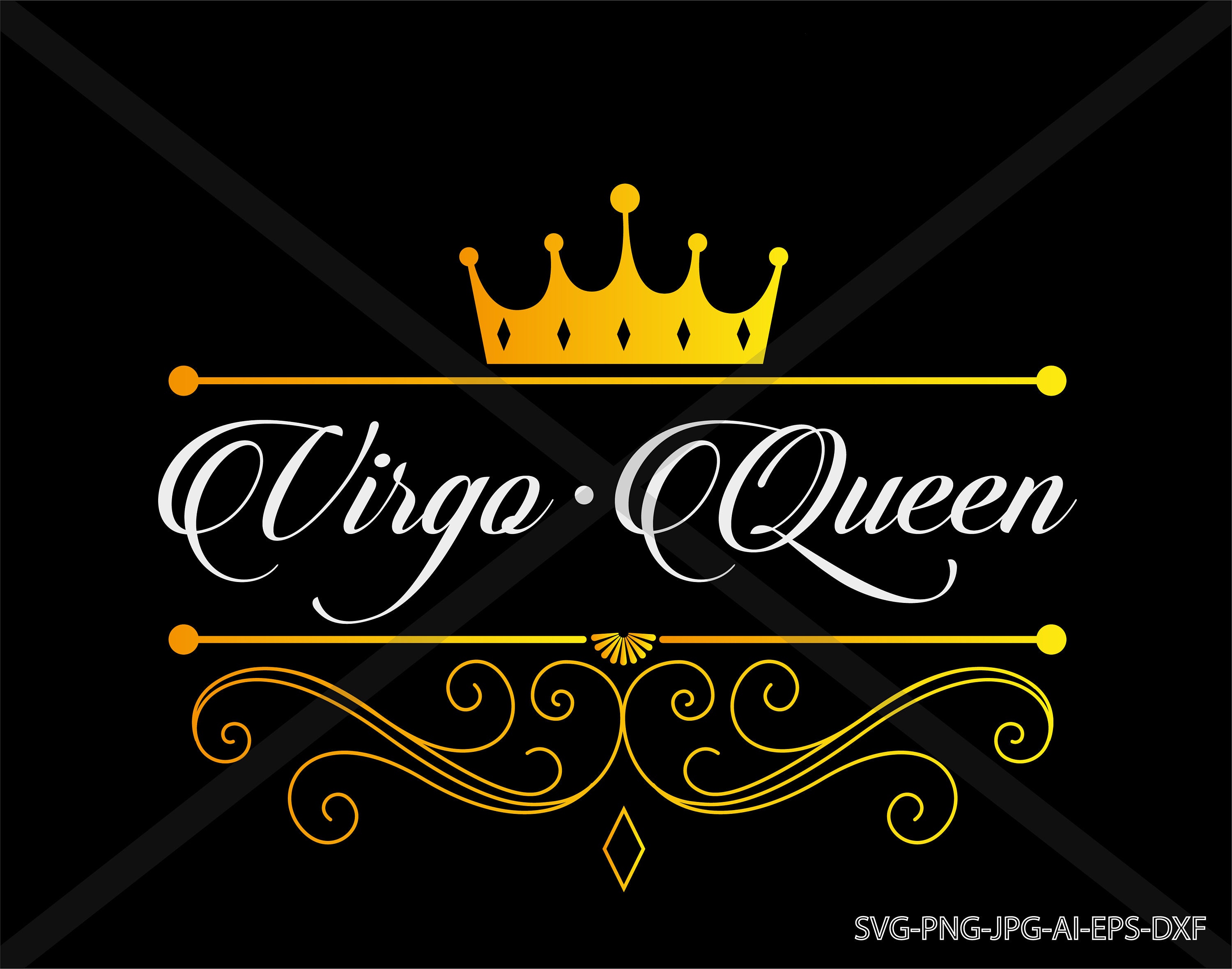Virgo Queen Svg. Silhouette INSTANT DOWNLOAD Etsy New Zealand