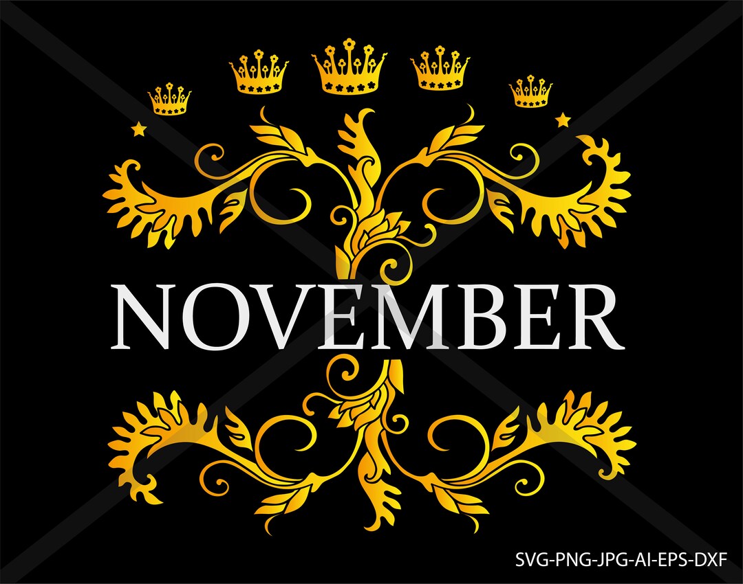 November Queen Zodiac Svg. Silhouette INSTANT DOWNLOAD Etsy