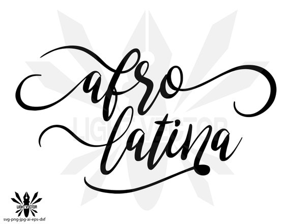 Afrolatina Woman Design Silhouette Instant Download Etsy