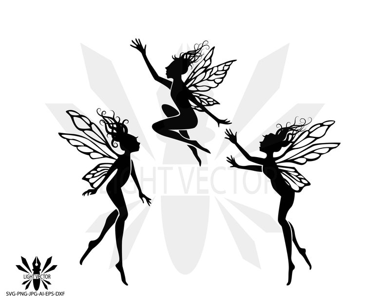 Download Fairy girl mandala zentangle silhouette INSTANT DOWNLOAD ...