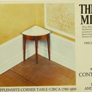 Kit #40061 Hepplewhite Marmor Top Ecktisch von House of Miniatures