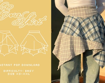 Fairy Skirt Sewing Pattern Digital PDF XS-XXL Instant Download
