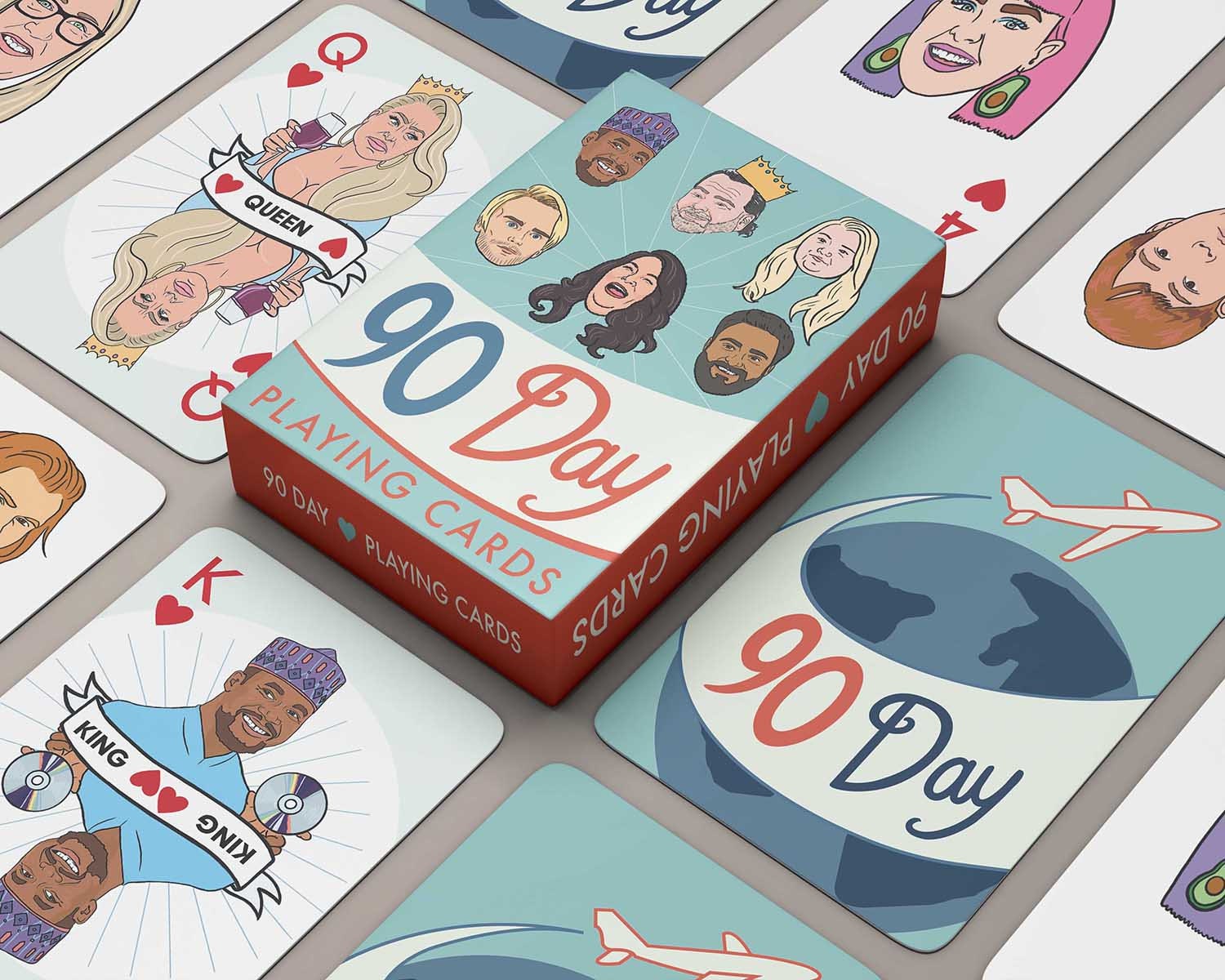 Unofficial 90 Day Playing Cards - Deck of Poker Game Cards - Fiance