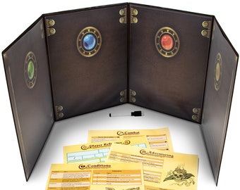 The Master's Tome Customizable DM Screen, Brown