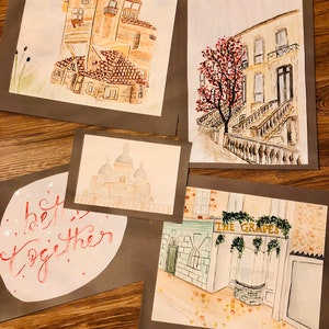Aquarellbild/ Watercolor personalisiert nach Wünschen