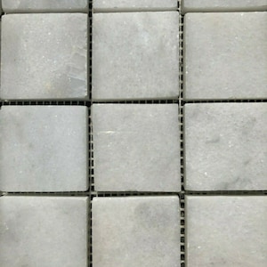 Calacatta Polished Marble Mosaics White Wall & Floor Tiles 48x48x10 SAMPLE