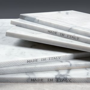 BIANCO CARRARA Poliert (Glanz) Weißer Marmor Wand & Bodenfliesen SAMPLE