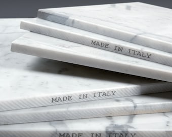 BIANCO CARRARA Polished (Gloss) White Marble Wall & Floor Tiles SAMPLE