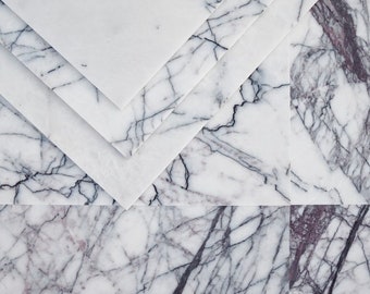 Calacatta Lilac White Honed Marble Wall & Floor Tiles - per SQM