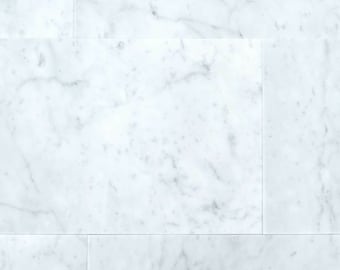 BIANCO CARRARA Honed (Matt) White Marble Wall & Floor Tiles SAMPLE