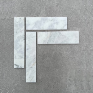 Calacatta wit gepolijst visgraat marmeren wand- en vloertegels MONSTER