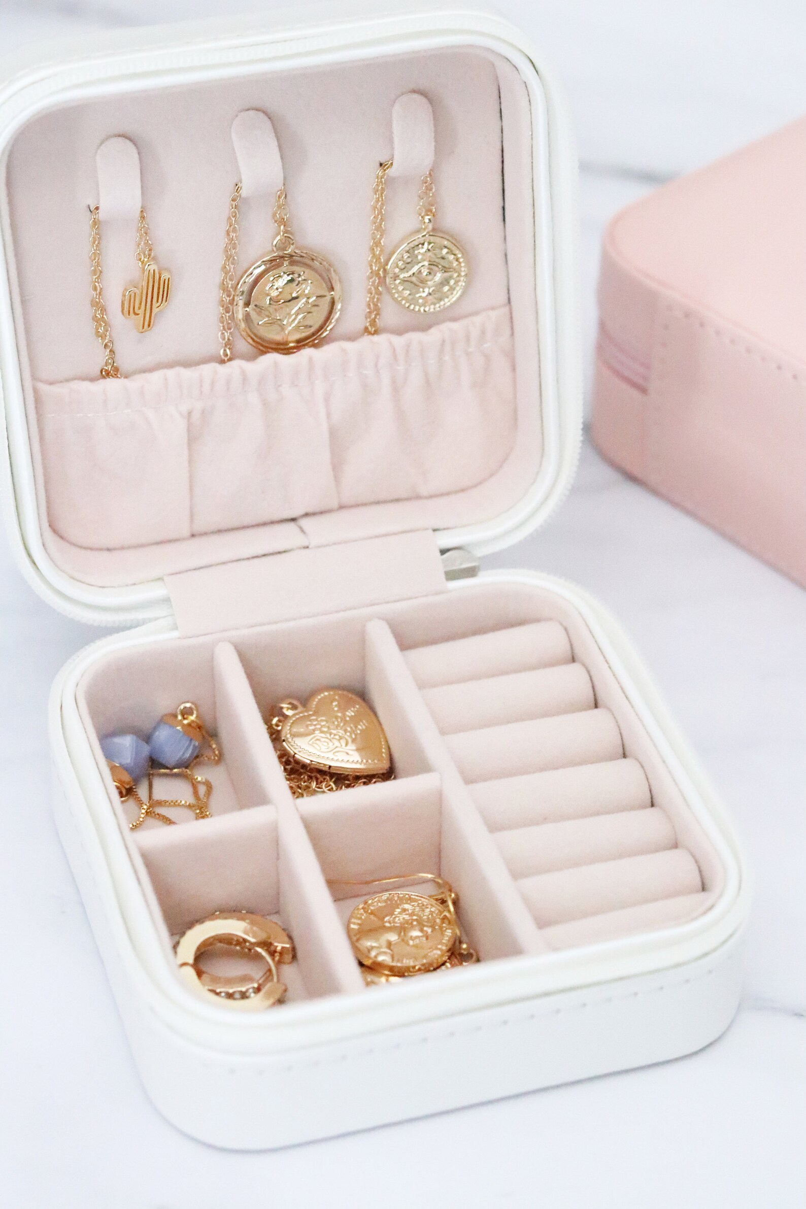 Travel Jewelry Box / Travel Jewelry Case / Jewelry Display Etsy
