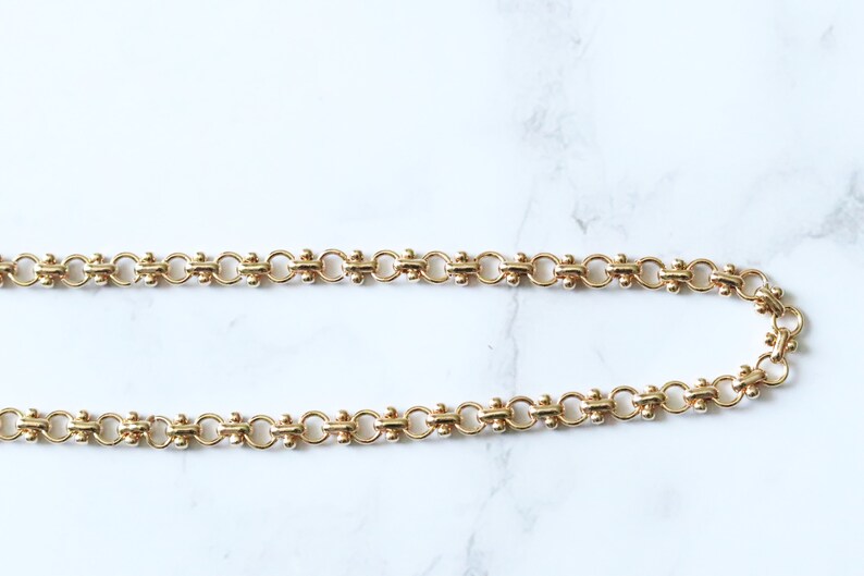 Thick Rectangle Chunky Large Paperclip Link Chain Necklace Layered Punk Chain Necklace Set Herringbone 14k Gold Plated Choker