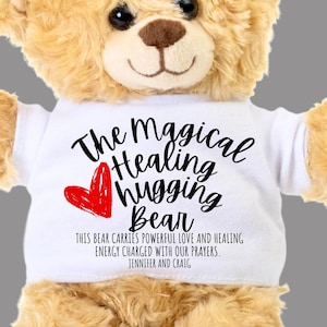 Get Well Soon Gift, Cancer Fighter gift, Personal Cancer Gift, Comforting bear, Sending a Hug Gift Cancer Patient Gift, Thinking of You Gift
