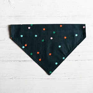 Tiny Ornaments Navy Christmas Slip Over the Collar Dog Bandana / Cat Bandana