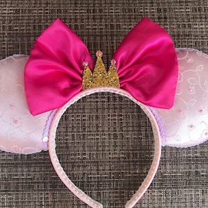 Aurora inspired Mickey Mouse Ears, Mickey Mouse Ears, Slepping Beauty Mickey Mouse ears