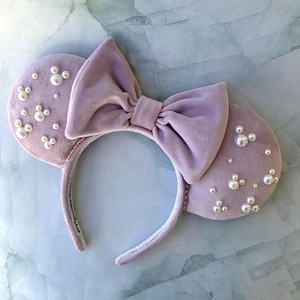 Pink Velvet Mickey Mouse Ears,  Mickey ears, Disney Mickey ears