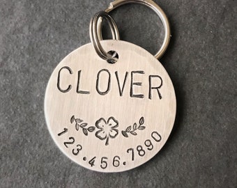 clover dog tag
