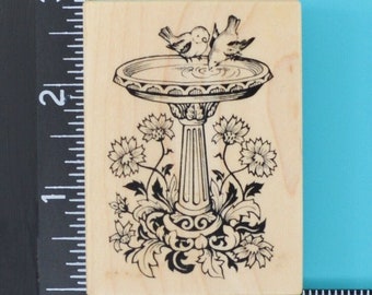 Vintage PSX Quail Wood Mounted Rubber Stamp/Bird Stamps/Crafty Destash