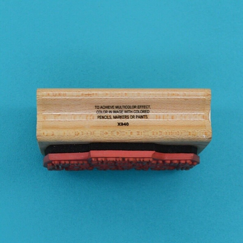 Stamp Affair Glory of the Lord Bible Verse Wood Mounted Rubber Stamp