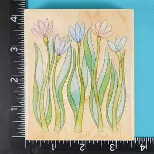 Aazon.co: Inkadinkado Vintage Flower In a Bottle Wood Stap for
