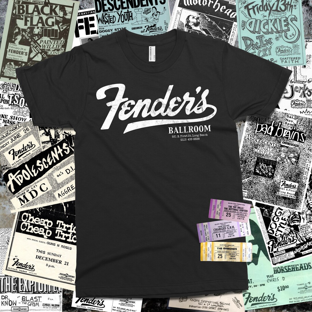 Fender's Ballroom Tshirt Etsy