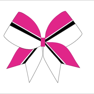 Cheerbow CUT FILE Template  - Digital File Only