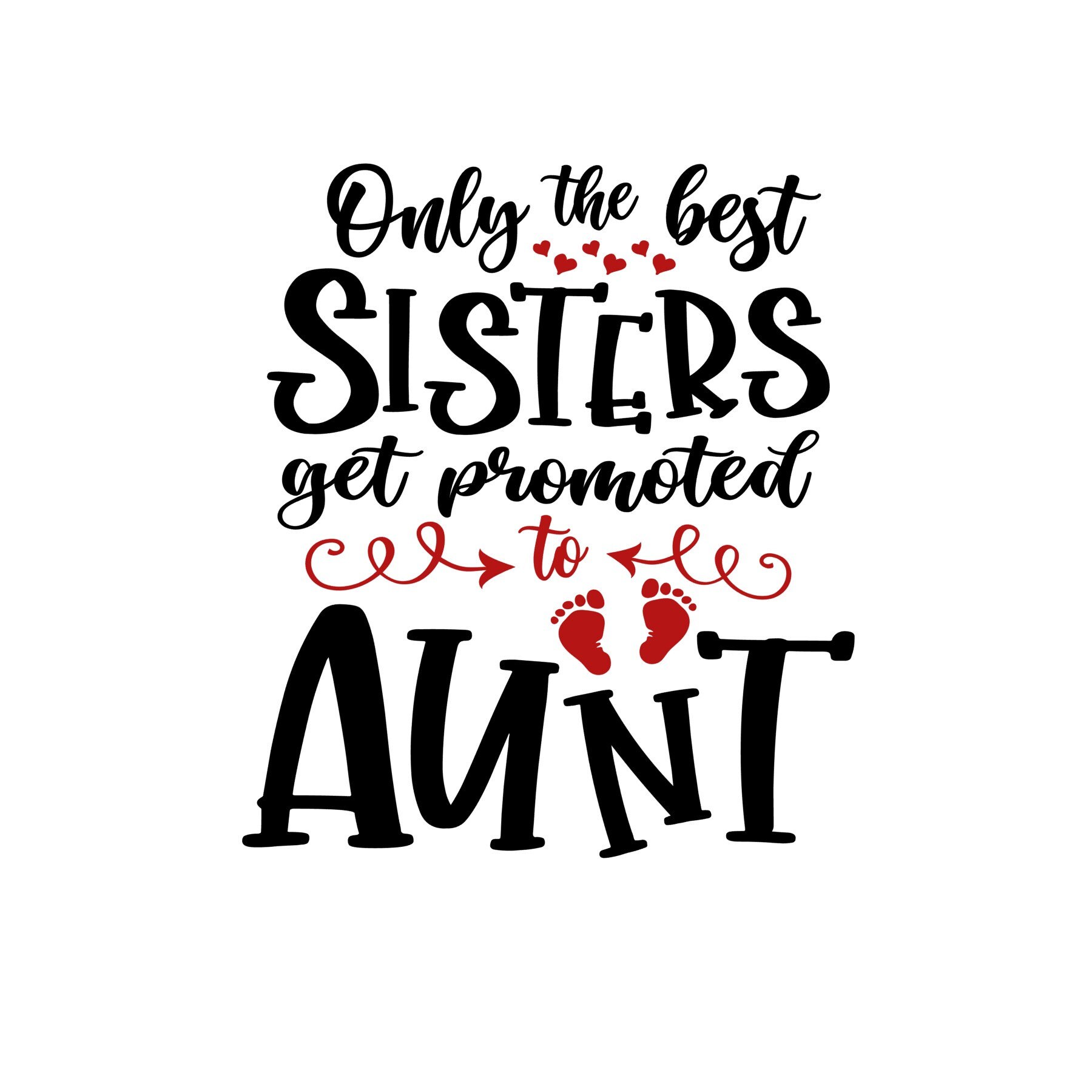 Promoted to Aunt Shirt Template SVG PNG JPeG DXF  Etsy