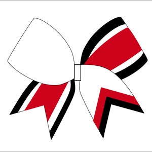 Cheerbow CUT FILE - Digital File Only - Cheerbow digital design ONLY - with additional tail design options - Not a mock up