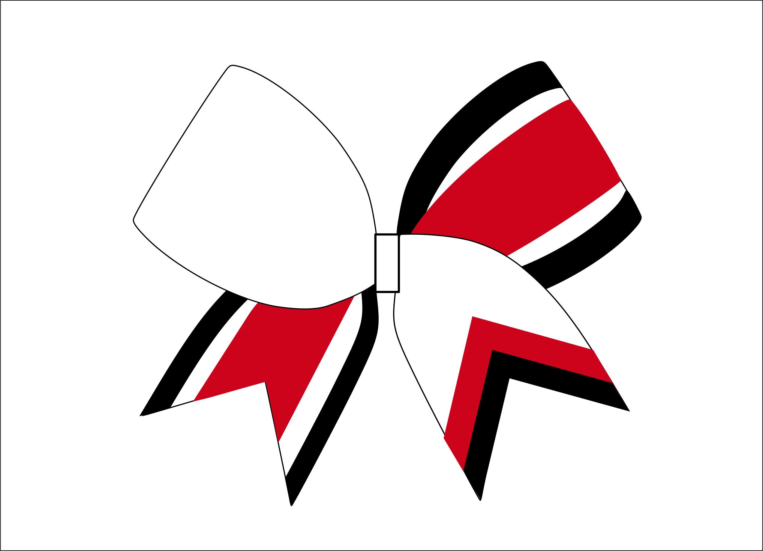Cheer Bows Drawings