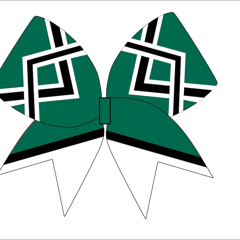 Green Cheer Bow - Etsy