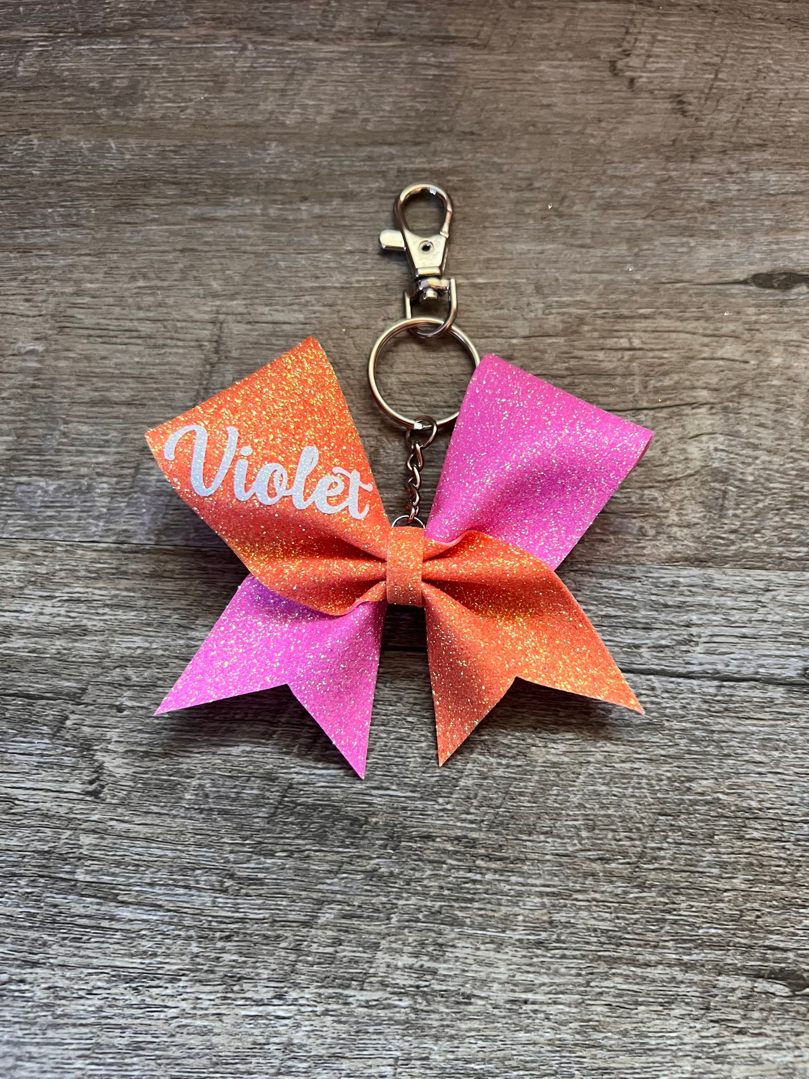 Mini Cheer Bow Keychains Etsy