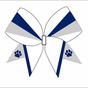 Cheerbow CUT FILE Starburst with tails and paw - Digital File Only - Cheerbow digital design ONLY
