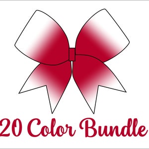 Ombre Burst of color Cheerbow Bundle Designs - Digital File Only - Cheerbow sublimation file - center burst of color cheerbow