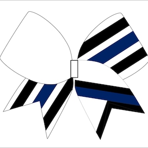 Navy and Black Cheerbow Design  - Digital File Only - Cheerbow sublimation file - NOT A CUT FILE