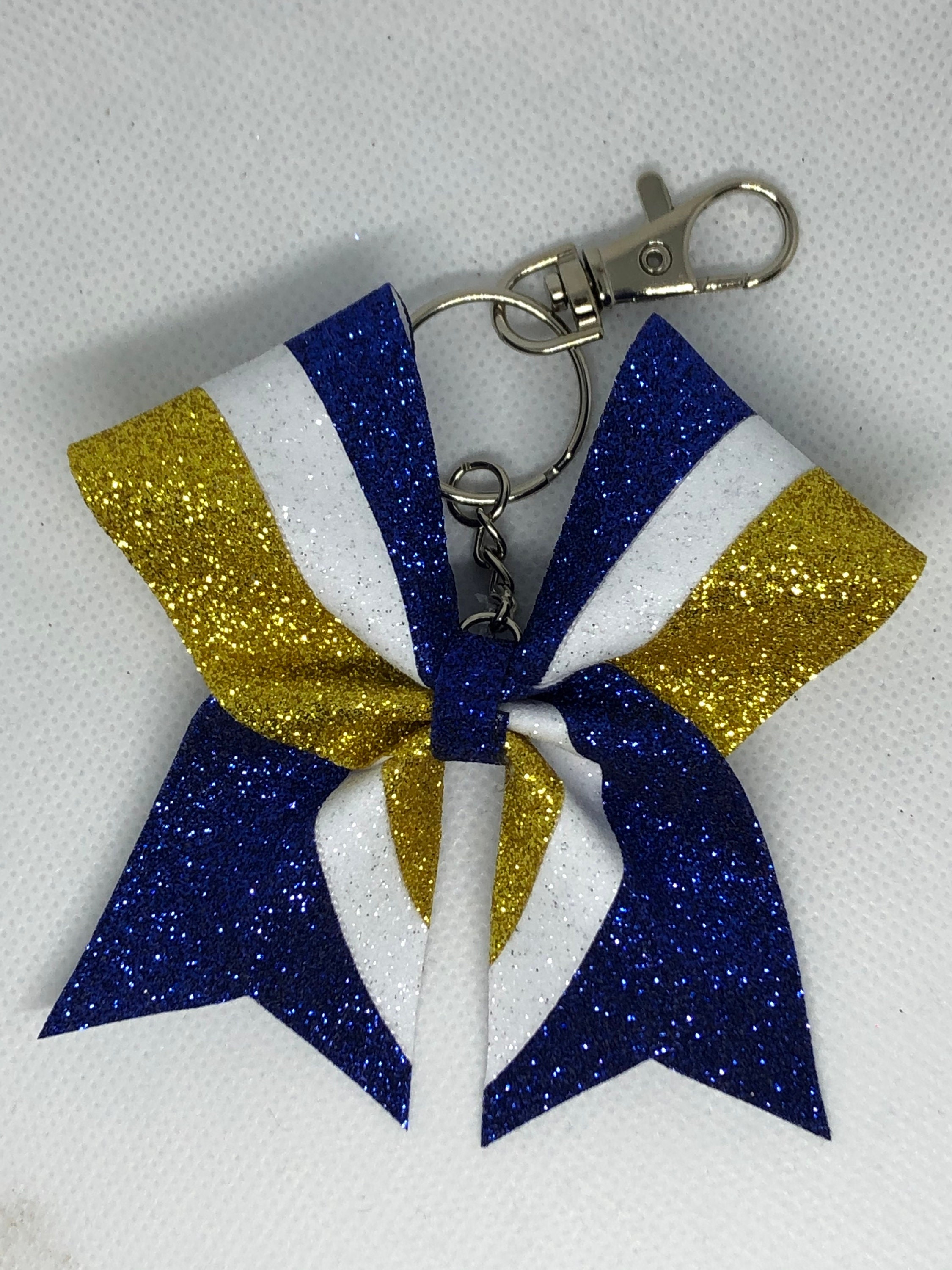 Mini Cheer Bow Keychains 3 Color Options Etsy