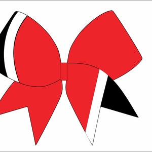 Cheerbow CUT FILE - Digital File Only - Cheerbow digital design ONLY - swish style bow