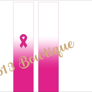 Pink Out Cheerbow Design - Digital File Only - Cheerbow Sublimation ombre design
