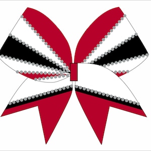 Strassmuster Cheer Bow CUT DATEI - Digitale Datei Nur - Cheerbow digitales Design NUR - Wettbewerb Bogen