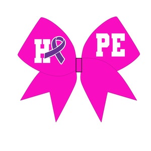 Pink out HOPE CUT FILe - Digital File Only - Cheerbow digital design ONLY -