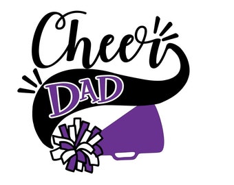 Cheer Dad Shirt Template - SVG, PNG, JPeG, Dxf  - Digital File Only