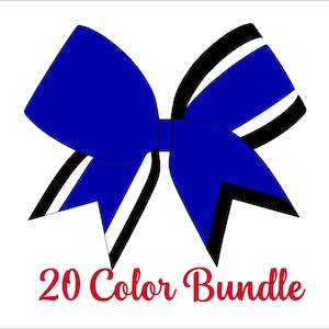 Cheerbow Bundle Competition Design  - Digital File Only - Cheerbow sublimation file - 20 Colors