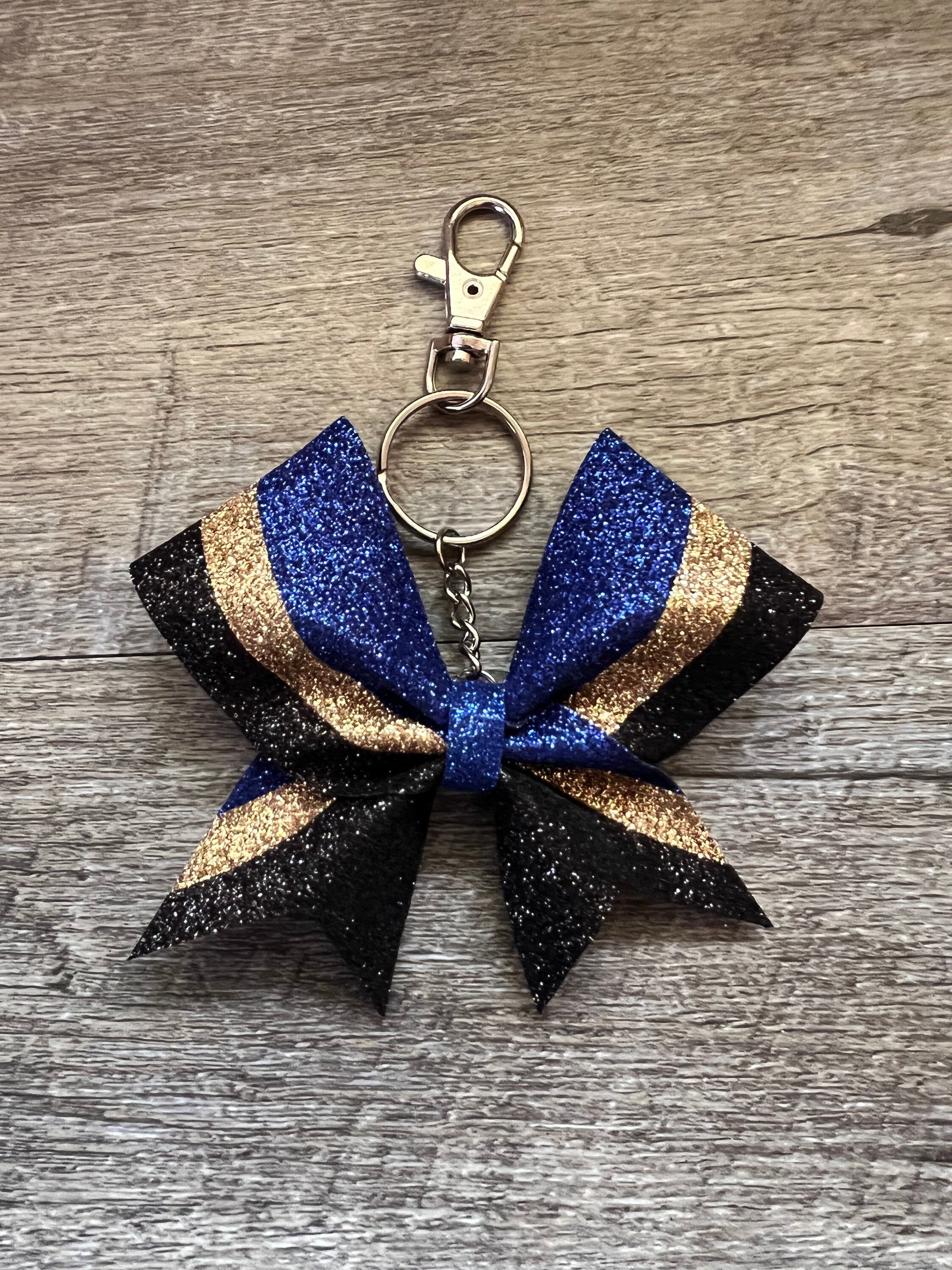 Mini Cheer Bow Keychains Full Glitter 3 Colors Etsy