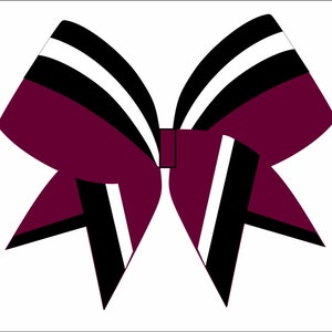 Cheerbow CUT FILE - Digital File Only - Cheerbow digital design ONLY - top design and tail design